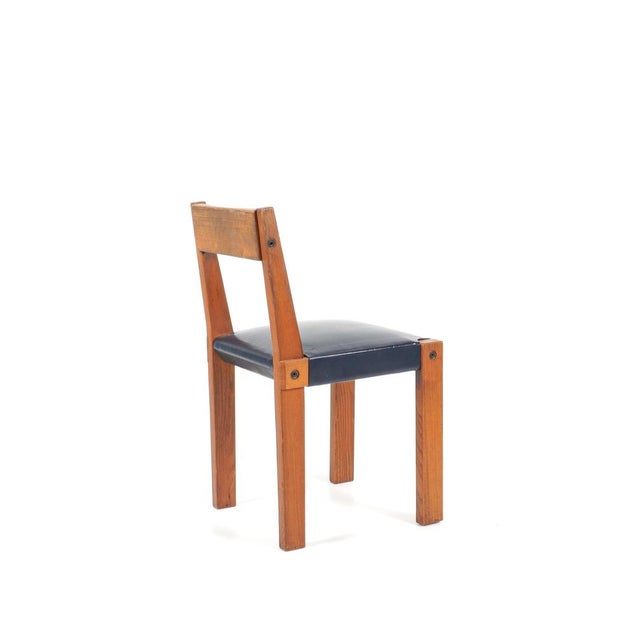 Brown Model S24 Chairs by Pierre Chapo, 1960s, Set of 4 For Sale - Image 8 of 13