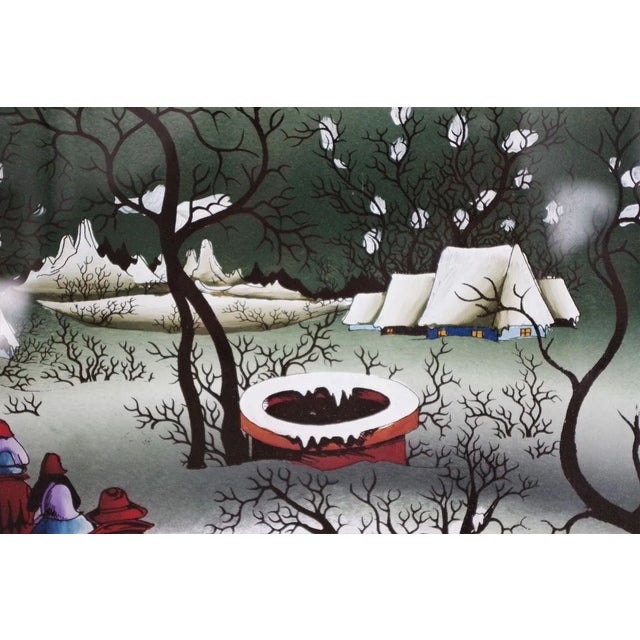 Oil on Canvas Paintings by Mugosa Naif, 1991, Set of 3 For Sale - Image 13 of 18