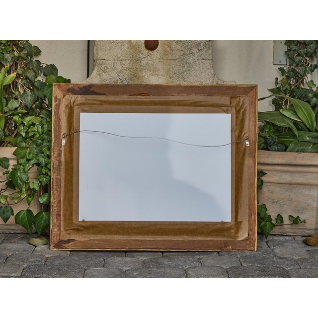 Antique English Oil Painting of a White Horse in Giltwood Frame, circa 1884 For Sale - Image 4 of 12