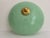 Mint Mint Green Scalloped Flush Light, 1940s For Sale - Image 8 of 12