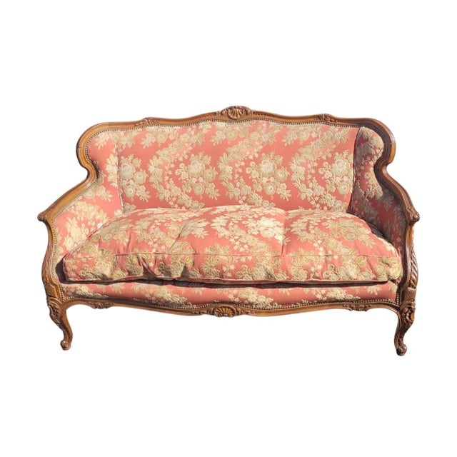 Lovely Fine Antique French Small Sofa Settee For Sale - Image 9 of 9
