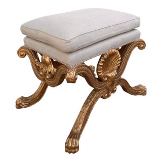 Charles Pollock for William Switzer William Kent Bench Giltwood Bench For Sale