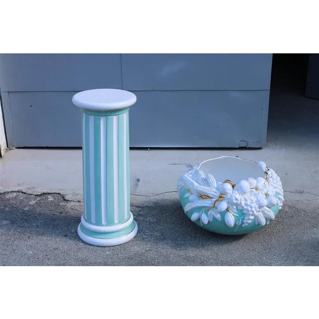 Column in Enameled Ceramic by Tommaso Barbi, Italy, 1970s, in Very Good conditions. Designed 1970 to 1979 I have official...