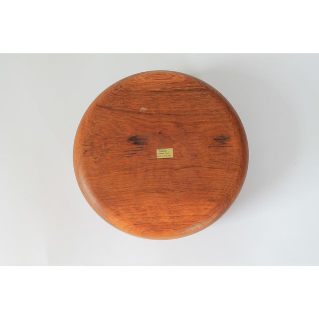 Mid-Century Genuine Teak Wood Serving Bowl For Sale In Milwaukee - Image 6 of 6