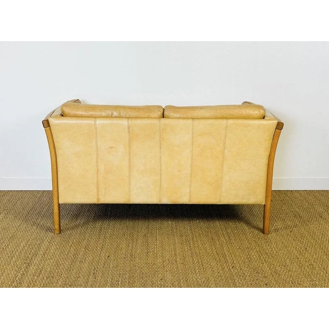 Vintage ScandinavianLeather Sofa by Stouby, 1960s For Sale - Image 10 of 11