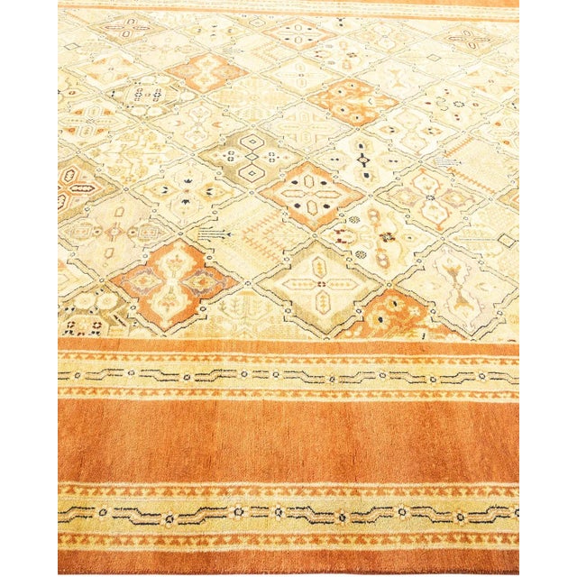 Solo Rugs Vintage Traditional Hand Knotted Wool Area Rug, Bronze - 8'2" X 9'10" For Sale - Image 4 of 9