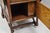 Antique Arts & Crafts Oak Wood Rolling Bar Cart Liquor Cabinet by Lammert's For Sale - Image 11 of 18
