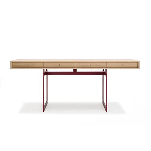 Office Desk Table in Wood and Steel by Bodil Kjær for Karakter For Sale - Image 3 of 9
