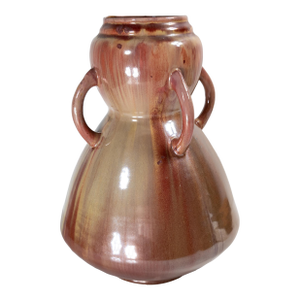 Early 20th Century French Art Nouveau Pottery Vase, Signed