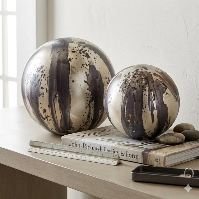 John-Richard Moonlight Orbs - Set of Two For Sale - Image 4 of 5