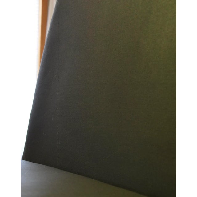 Wood Upholstered Black Dining Chairs - Set of 8 For Sale - Image 7 of 8