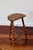 Brown Tripod Stool in Turned Wood, 1950s For Sale - Image 8 of 8