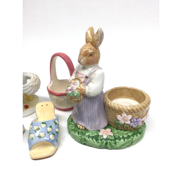 All in perfect condition, this group of 5 pieces will brighten up any interior space. Measurements are of the Rabbit. We...