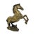 Gold Vintage Feng Shui Bronze Rearing Horse Statue, 1950s For Sale - Image 8 of 16