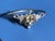 Silver Mid Century Mexican Sterling Silver Grape Cluster Split Cuff Bracelet For Sale - Image 8 of 9