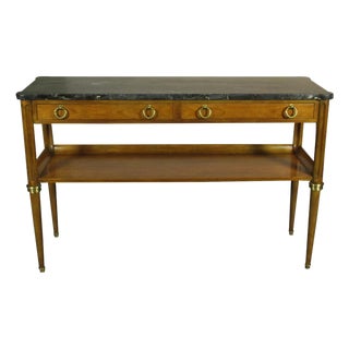 1970s Neoclassical Console by Baker For Sale