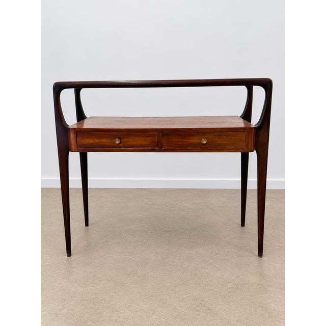 Console Table attributed to Gio Ponti for Vittorio Dassi, 1950s, in Very Good conditions. Designed 1950 to 1959 This piece...