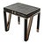 Metal "Stella" Piano Chair With Stainless Steel, Bronze and Woven Leather For Sale - Image 7 of 8