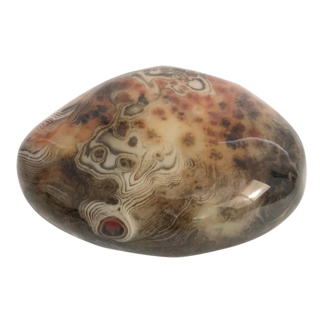 Mid 20th Century Agate Onyx Paperweight For Sale