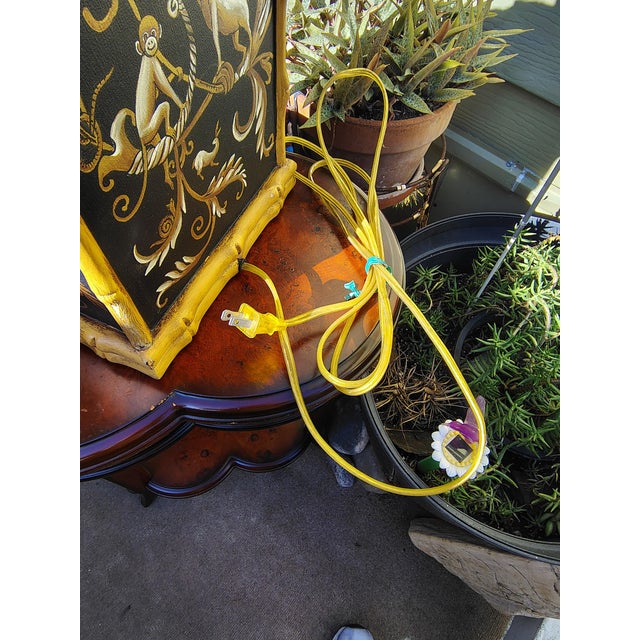 1960s Sarreid Excellent Chinoise28 "Faux Bamboo Monkey Table Lamp For Sale In San Diego - Image 6 of 13