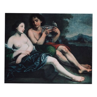 Pietro Della Vecchia, Bacchus and Ceres, Oil on Canvas, 17th Century, Framed For Sale