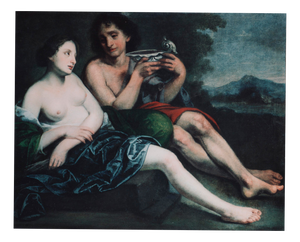 Pietro Della Vecchia, Bacchus and Ceres, Oil on Canvas, 17th Century, Framed