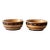 Vintage Wooden Bowls Pair For Sale