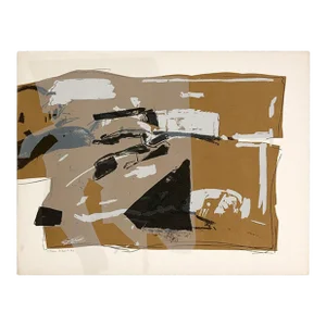 Liliane Klapisch Untitled (From Ten Painters on War and Peace), Hand Signed Lithograph, 1978