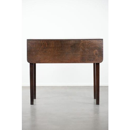 Antique English Drop-Leaf Dining Table in Oak, 1800s For Sale - Image 6 of 13