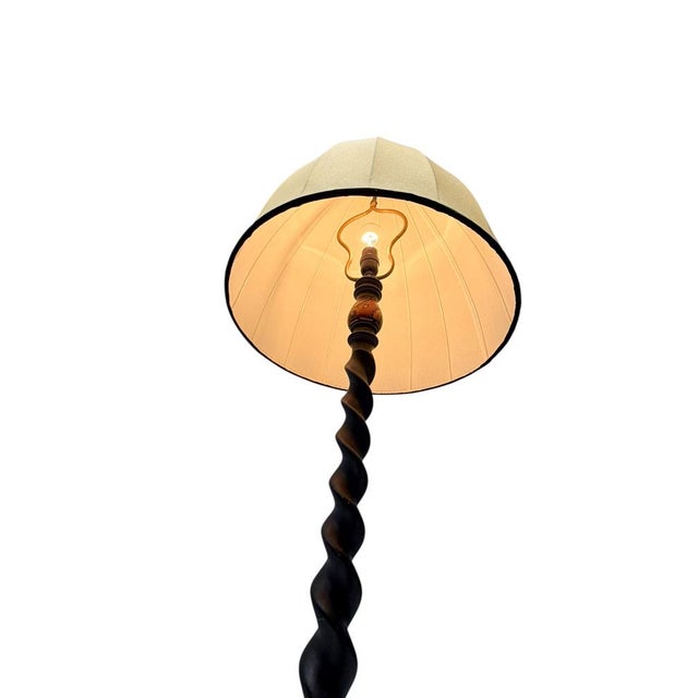 Dutch Art Deco Batik Floor Lamp by Hans Steinpatz, 1920s For Sale - Image 10 of 17