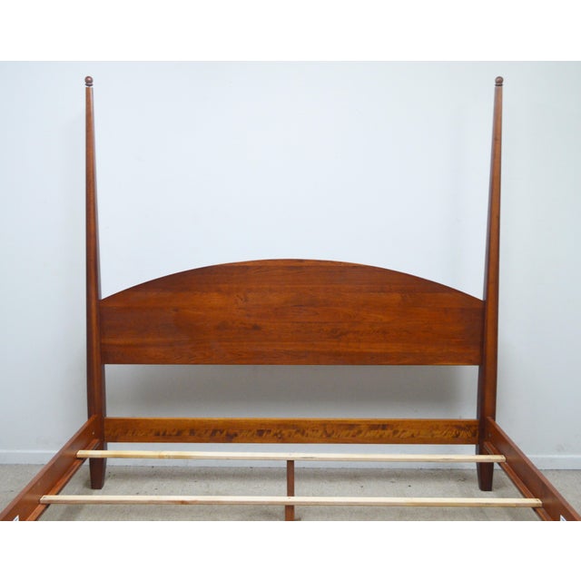 Brown Erhan Allen King Cherry Poster Bed For Sale - Image 8 of 14