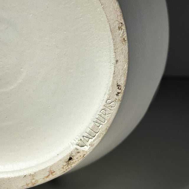 Blue Ceramic Pitcher and Cups by André Baud for Vallauris, 1960s, Set of 7 For Sale - Image 8 of 15