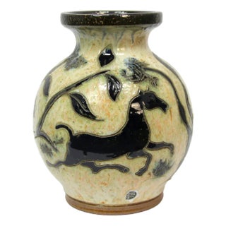 Belgian Art Deco Jarrón in Ceramic, 1930s For Sale