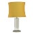 Mid-Century Italian Table Lamp with Acrylic Glass Column & Brass Base by Romeo Rega, 1970s For Sale