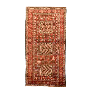 Large Vintage Malayer Red Carpet 320x164 cm