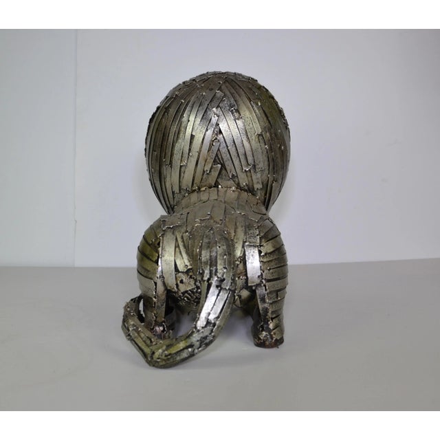1970s 1970s Metal Loin Sculpture For Sale - Image 5 of 7