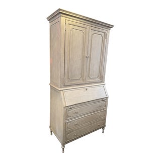 Restoration Hardware Bellina Two Piece Secretary Desk For Sale