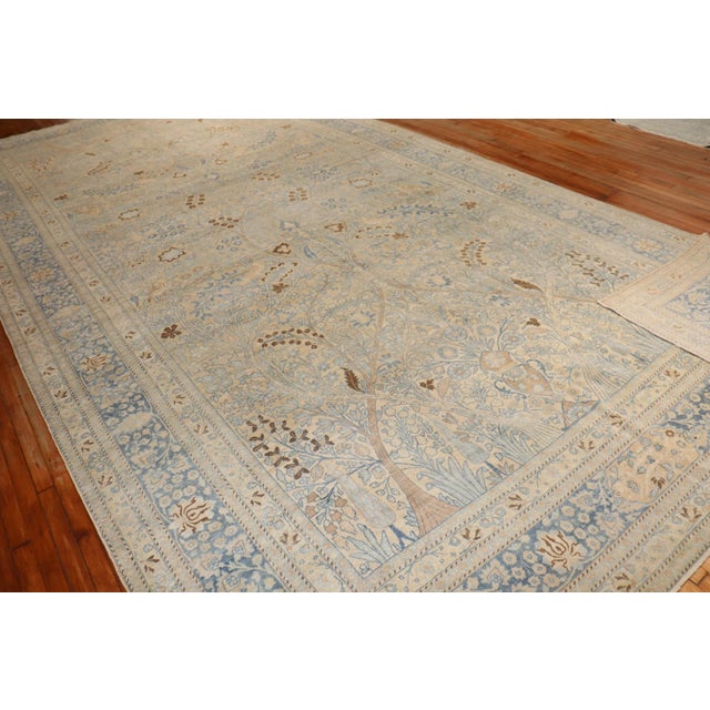 Early 20th Century Early 20th Century Persian Meshed Oversize Rug - 9'9" x 19'5" For Sale - Image 5 of 10
