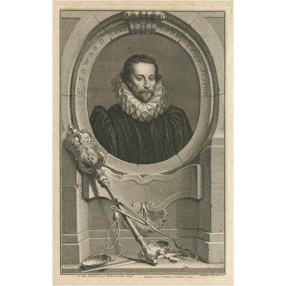 Portrait of Sir Edward Coke, Paper For Sale