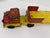 Vintage Wyandotte Chieftrain Lines pressed steel toy truck with Great Plains Cattle Ranch graphics. Features a red and...
