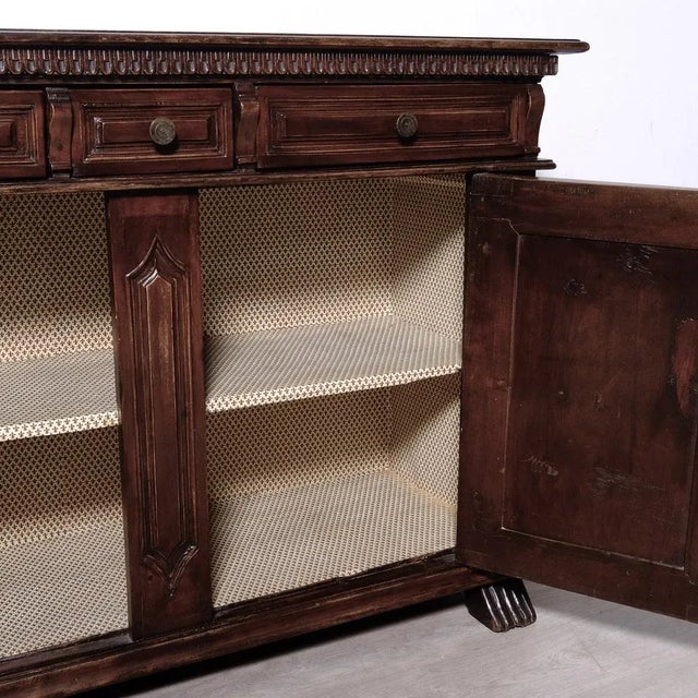 Early 19th Century Wooden Sideboard, Italy For Sale - Image 5 of 18