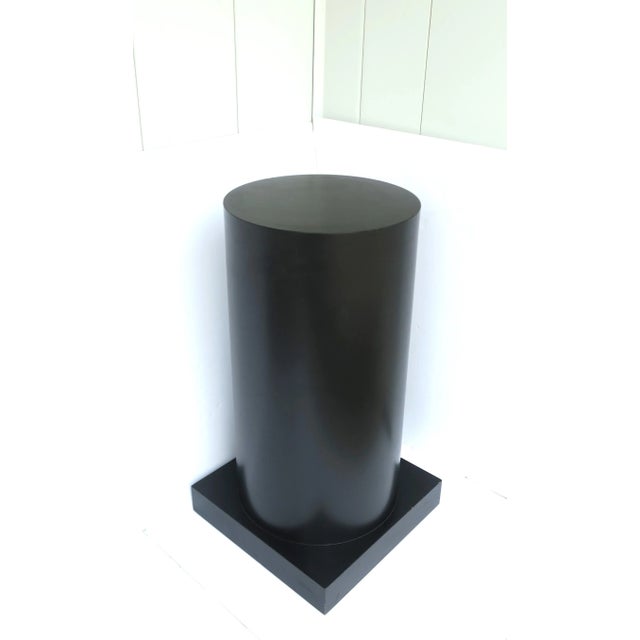 Late 20th Century Black Pedestal Column Pillar Stand Modern Style Postmodern Period, 1980s For Sale - Image 5 of 11