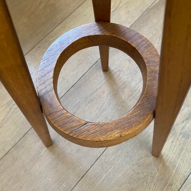 Wooden Tripod Plant Stand, 1950s For Sale - Image 6 of 8