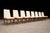 Cimo, Brazil, 1950 — Set of 8 Tall-Back Dining Chairs in Caviúna With Warm Bone Performance Linen For Sale - Image 12 of 16