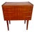 Danish Teak Nightstand with 3 Drawers, 1960s For Sale