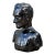 Vintage Glazed Ceramic Bust of Man For Sale