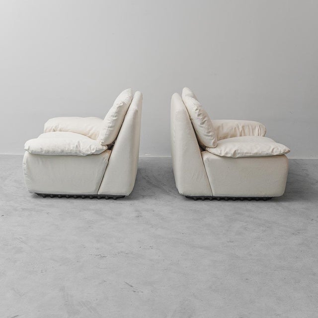 Vintage Bonheur Chairs by Ammannati and Vitelli for Brunati, 1970s, Set of 2 For Sale - Image 4 of 13