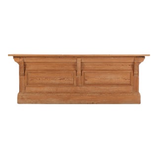 A French Pine Store Counter, C. 1890. For Sale
