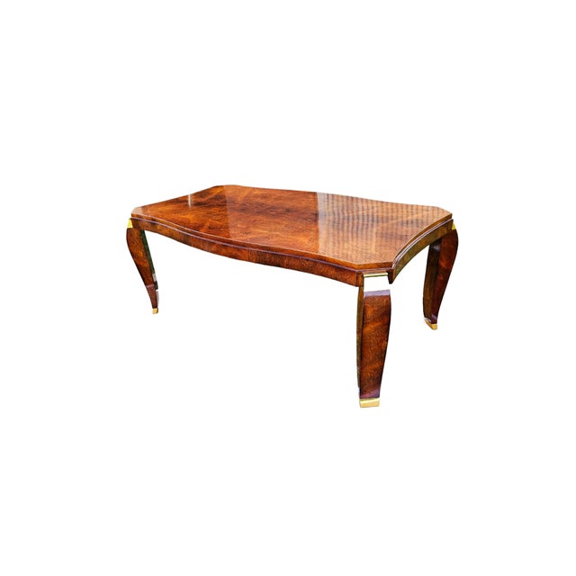 Vintage Art Deco Dining Table by Maurice Rinck, 1930s For Sale - Image 4 of 7