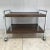 Mid 20th Century Mid-Century Modern Chrome Wood Bar Cart on Castors For Sale - Image 5 of 5